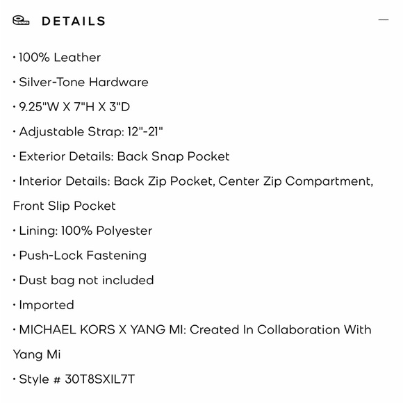 Michael Kors Whitney Red Shoulder Bag - Picture 7 of 7